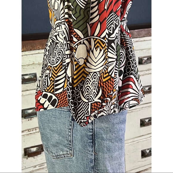 Anthropologie Farm Rio Rainforest Wrap Blouse S - Picture 12 of 16
